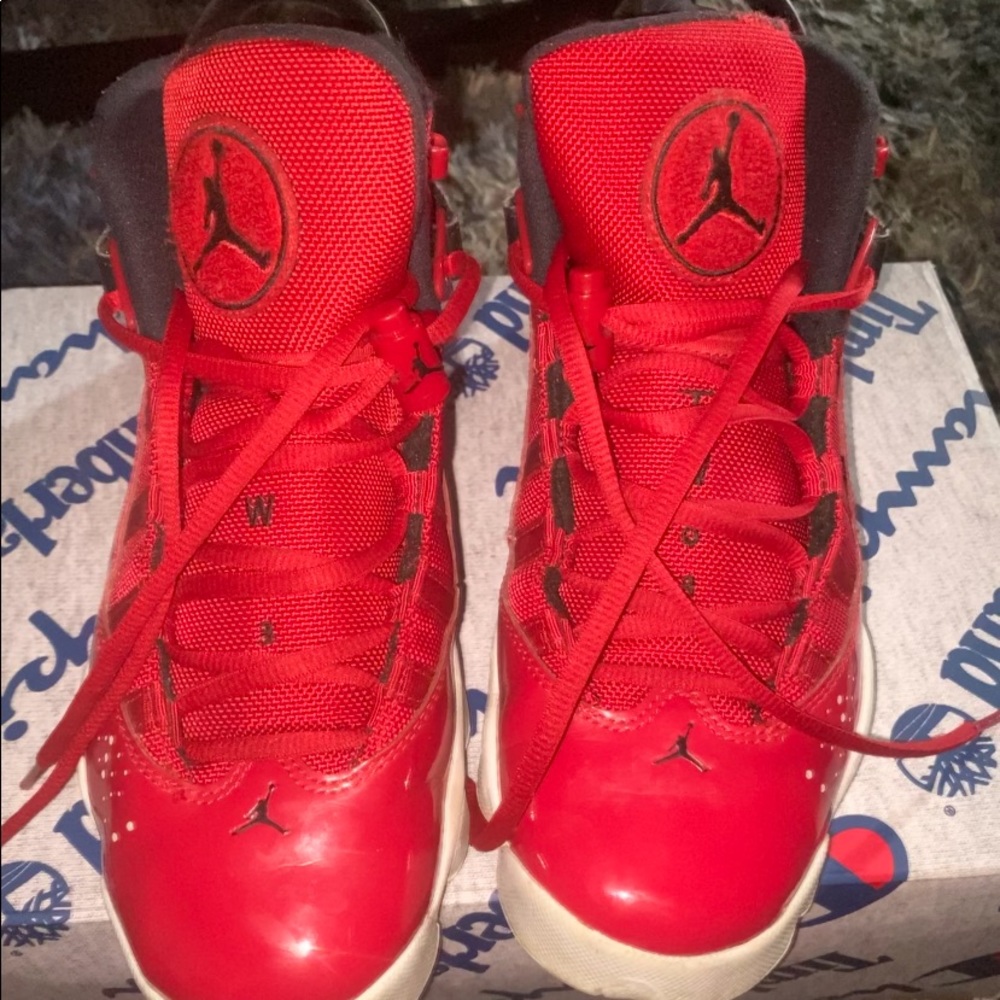 Jordan’s 6ring my son doesn’t fit them anymore.